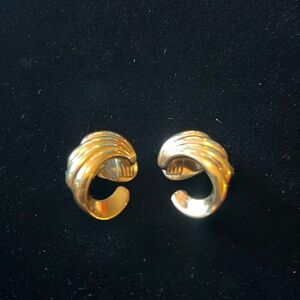 Monet Gold Colored Clip-on Earrings